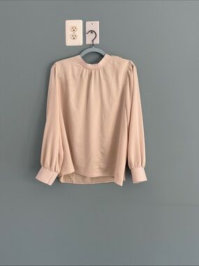 LOFT Outlet Long-Sleeve Blouse - Cream